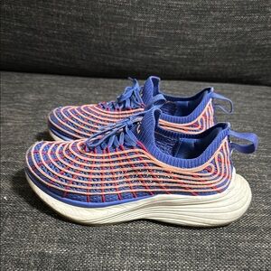 APL TechLoom Zipline Blue and Red Athletic Sneakers